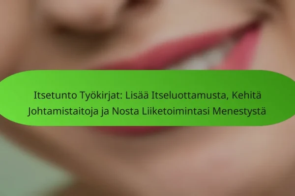 Itsetunto Työkirjat: Lisää Itseluottamusta, Kehitä Johtamistaitoja ja Nosta Liiketoimintasi Menestystä