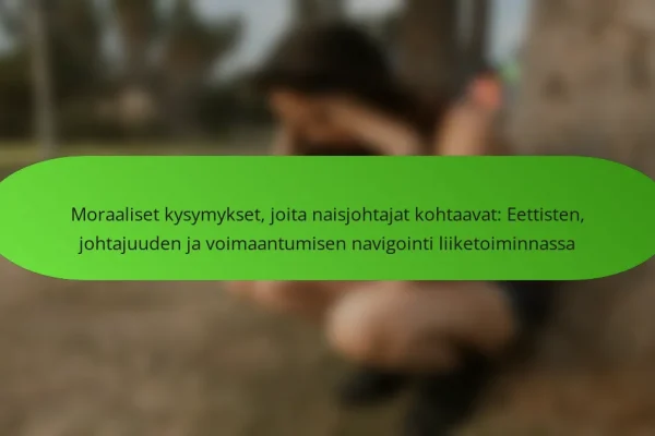 Moraaliset kysymykset, joita naisjohtajat kohtaavat: Eettisten, johtajuuden ja voimaantumisen navigointi liiketoiminnassa