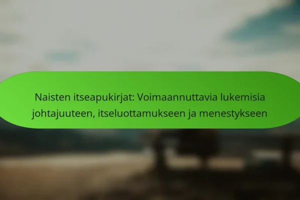 Naisten itseapukirjat: Voimaannuttavia lukemisia johtajuuteen, itseluottamukseen ja menestykseen